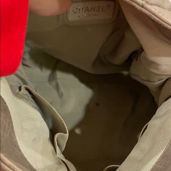 CHANEL washed lamb skin chain around hobo grey - Picture 9 of 9